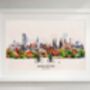 Manchester Skyline Illustration, thumbnail 3 of 4