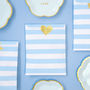 Pastel Striped Treat Bags And Gold Foil Stickers, thumbnail 4 of 7