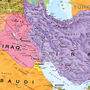 Map Of Middle East Political Boundaries Poster, thumbnail 4 of 5