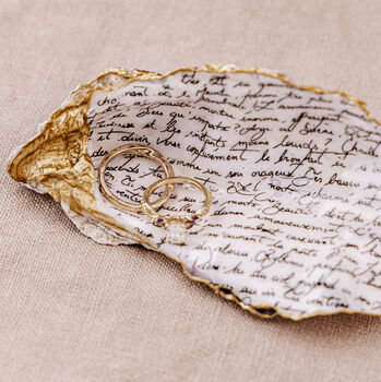 Love Letter Oyster Shell Trinket Dish, 4 of 6