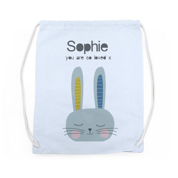 Personalised Kid's Rabbit Pe Kit Bag, 8 of 12