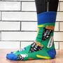 Fish And Chips Illustrated Socks | British Made In Small Batches, thumbnail 3 of 4