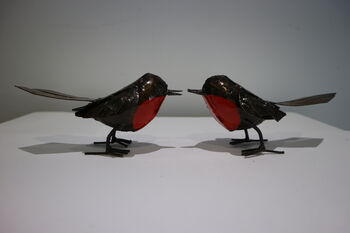 Two X Robin Sculptures Outdoor Statue, 9 of 9