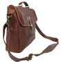 Personalised Leather Yale Clip Up Satchel, thumbnail 4 of 10