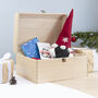 Personalised Christmas Eve Chest With Mistletoe Wreath, thumbnail 4 of 12
