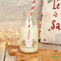 Christmas Eve Milk For Santa Bottle And Straw, thumbnail 1 of 2