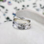 Textured Sterling Silver Spinning Ring, thumbnail 1 of 8