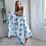 Aqua Shell Print Sarong, thumbnail 1 of 3