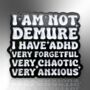 I Have Adhd Enamel Lapel Pin Badge, Adhd Awareness Brooch, Neurodivergent And Autism Gifts, thumbnail 3 of 8