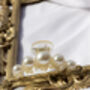 Medium Size Pearl Row Detail Claw Hair Clip, thumbnail 5 of 6