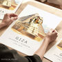 Cairo Egypt Travel Print Of The Great Pyramids At Giza, thumbnail 1 of 7
