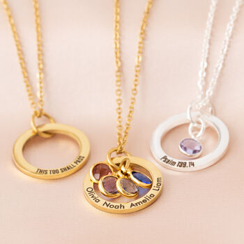 Family Ring And Birthstone Necklace, 5 of 12