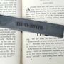 Personalised Raw Steel Scroll Bookmark 11th Anniversary, thumbnail 4 of 7