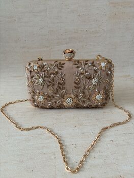 Muted Pink Rectangular Clutch, 2 of 10
