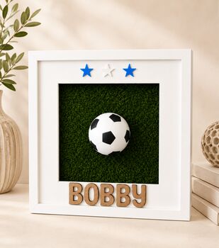 Personalised 3D , Astro Football Frame, 2 of 2