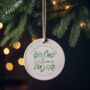 First Married Christmas Botanical Decoration, thumbnail 5 of 5