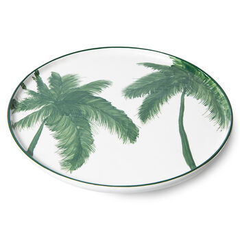Porcelain Palm Dinner Plate, 3 of 7