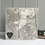 Personalised Memorial Location Map Printed On Wood, thumbnail 5 of 10