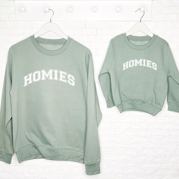 Homies Matching Dad And Child Sweatshirts, 2 of 4