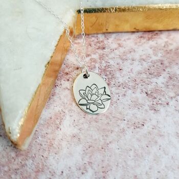 Personalised Birth Month Flower Necklace, 8 of 10