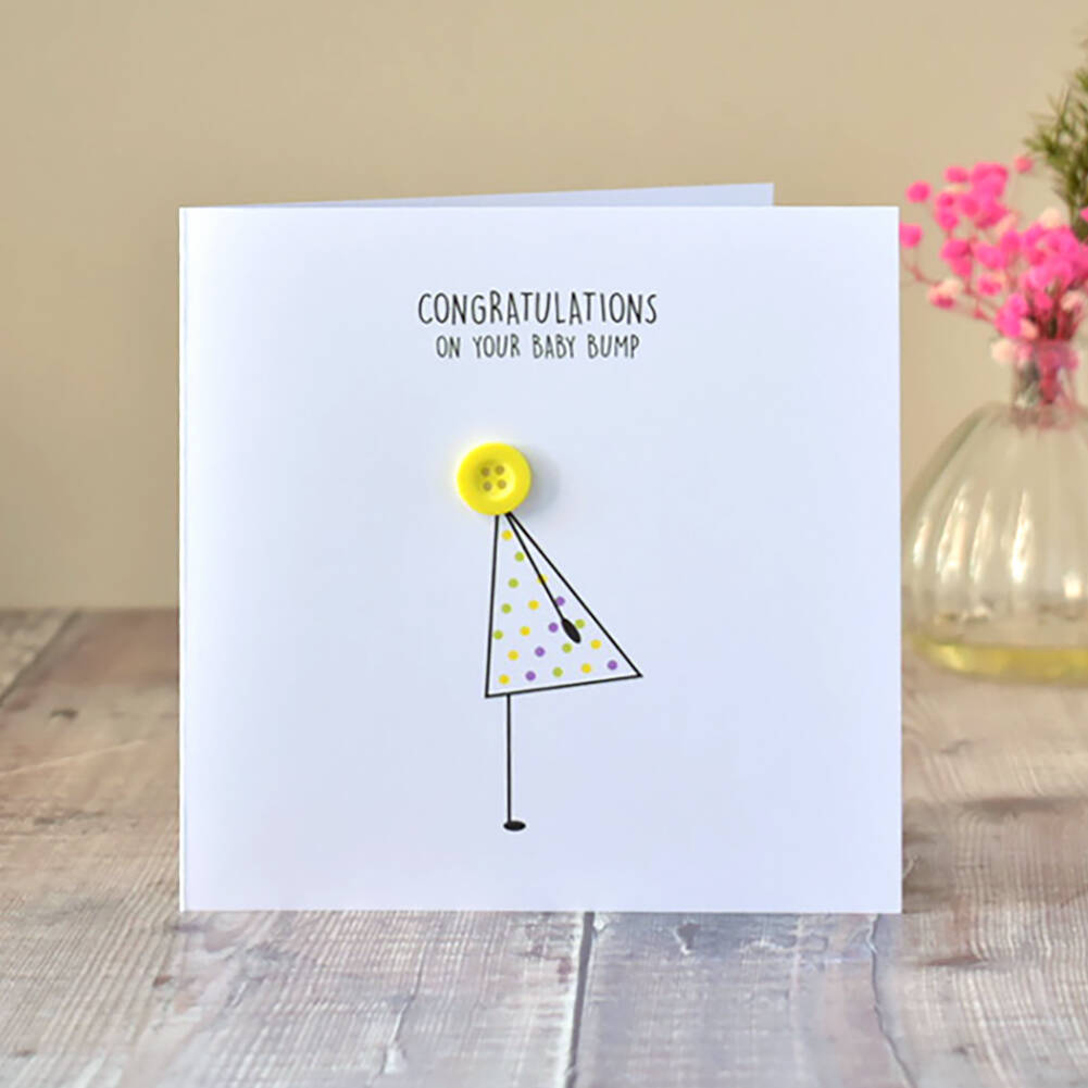 'Baby Bump' Pregnancy Celebration Card, 1 of 4