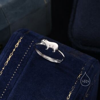 Capybara Ring In Sterling Silver, 2 of 10