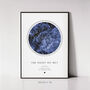 Girlfriend Personalised Gift, Custom Star Map Print, Valentines Day Couple Gift The Night We Met, thumbnail 1 of 12