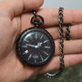 Engraved Pocket Watch With Open Face, thumbnail 1 of 3