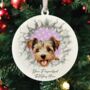 Personalised Christmas Biewer Terrier Break Through, thumbnail 3 of 10
