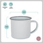 Personalised Engraved Enamel Coffee Cup, thumbnail 2 of 2