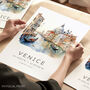 Italy Travel Destination Print For Venice, thumbnail 1 of 7