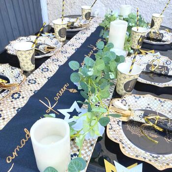 Ramadan Table Runner Gold Geo, 7 of 9