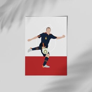 Iniesta Spain Football Poster, 2 of 3