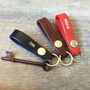 Personalised Handcrafted Leather Keyring, thumbnail 1 of 8