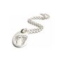 Childhood Handprint Silver Oval Baby Pendant Necklace, thumbnail 1 of 2