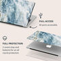 Blue And Gold Marble Mac Book Case, thumbnail 3 of 8