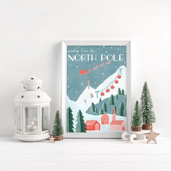 Greetings From The North Pole Print, 2 of 4