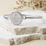 60th Birthday 1965 Or 1966 Sixpence Coin Bangle Bracelet, thumbnail 1 of 9