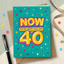 Funny 40th Epic Milestone Birthday Card, thumbnail 1 of 4