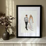 Personalised Couple's People Portrait In Watercolour, thumbnail 1 of 12
