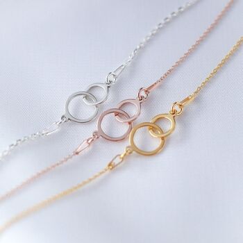 Gift For Daughter In Law – Interlocking Circle Bracelet, 4 of 5