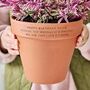 Birthday Gift Personalised Terracotta Flower Pot, thumbnail 1 of 2
