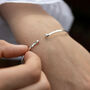 Textured Silver Bracelet, thumbnail 1 of 5