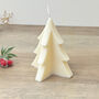 White Christmas Tree Candle Christmas Decoration, thumbnail 3 of 5