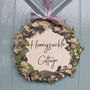 House Name/Number Wooden Christmas Door Wreath, thumbnail 3 of 7