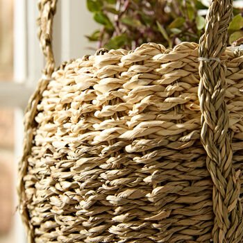 Seagrass Hanging Basket Planter, 3 of 5
