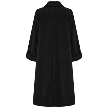 43' Swing Coat In Black Vintage 1940s Style, 2 of 3
