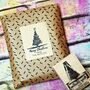 Christmas Personalised Family Gift Wrap Rubber Stamp, thumbnail 1 of 6