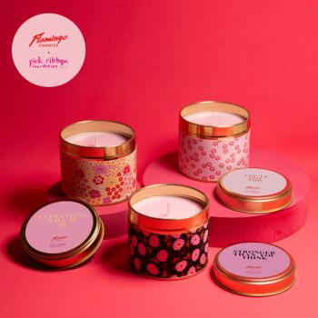 Pink Ribbon You've Got This Thoughtful Floral Tin Candle, 3 of 3