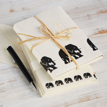 Fair Trade Elephant Dung Writing Set, 3 of 9